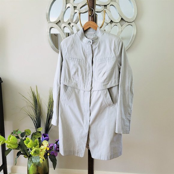 Beate Heymann Street Couture Taupe Grey Metallic Jacket EU 38/US 8 - Picture 2 of 15